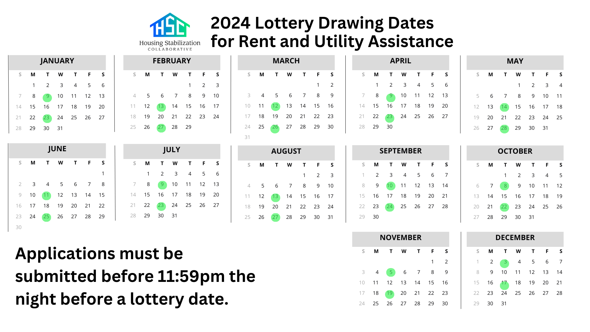 Lottery Calendar 2024